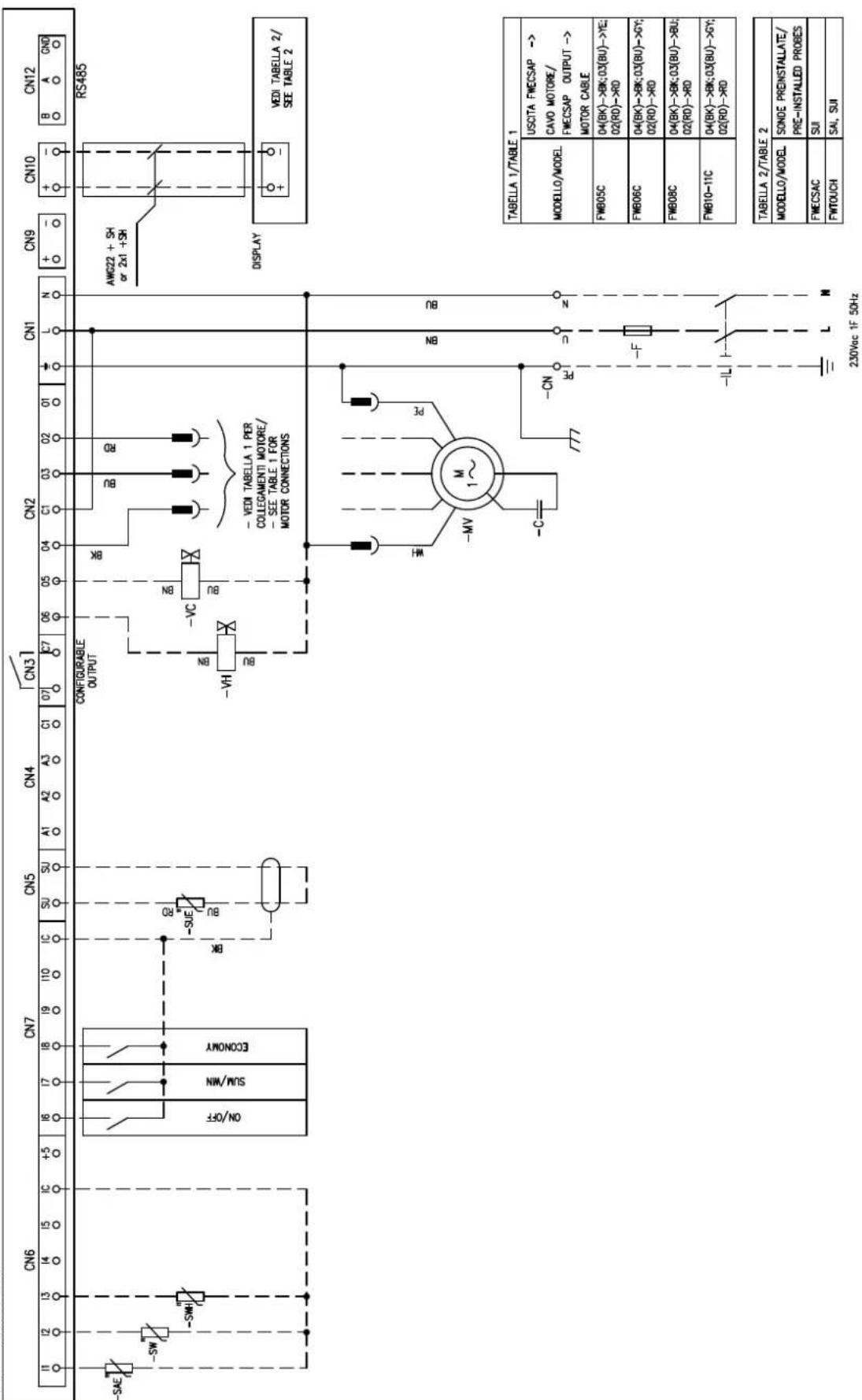 DAIKIN FWB04CAFN6V3 - Specific for schemes with FWECSAP control - 5