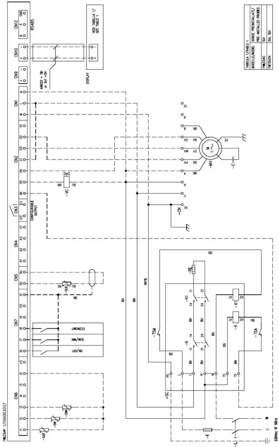 DAIKIN FWB04CAFN6V3 - Specific for schemes with FWECSAP control - 21