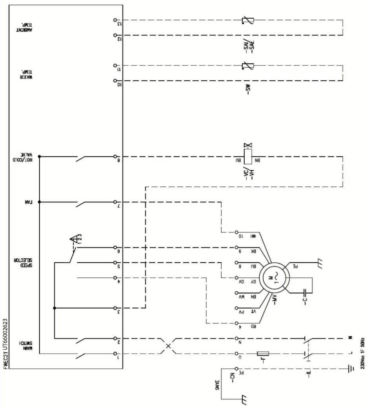 DAIKIN FWB04CAFN6V3 - Specific for schemes with FWECSAP control - 46