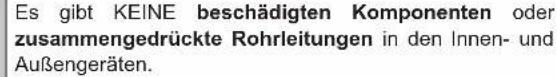 DAIKIN FWF05DATN5V3 - Checkliste vor Inbetriebnahme - 11