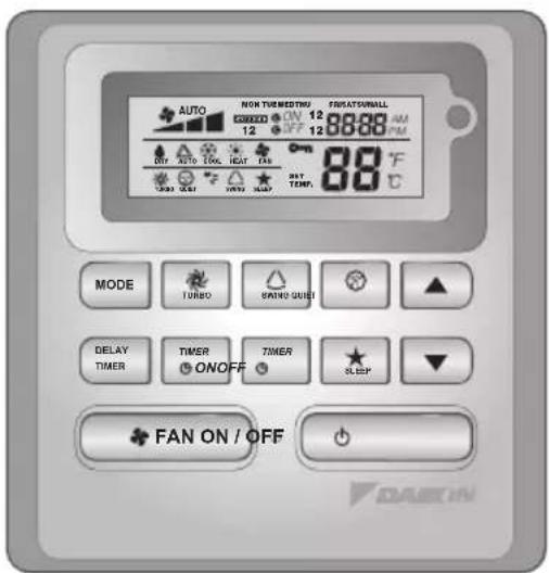 DAIKIN FWG05AAFNMV1 - BRC51A61/62 - 4