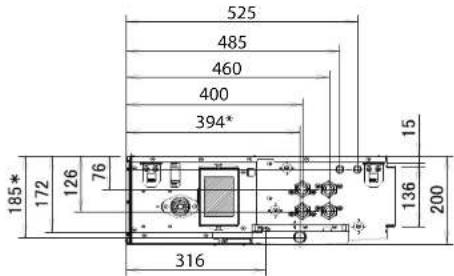 DAIKIN FWE08DAFN5V3-S - Dimensiones - 2