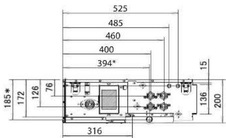 DAIKIN FWE08DAFN5V3-S - Abmessungen - 2