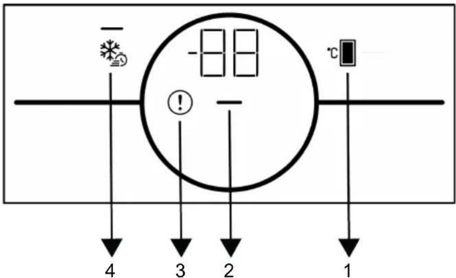 BEKO B5RFNE274W - Bedieningspaneel van het product - 1