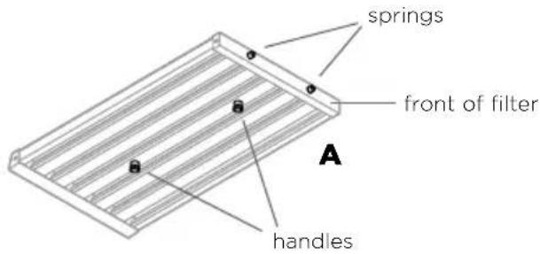 Fisher & Paykel HPB3619-6 - To remove the filters: - 1