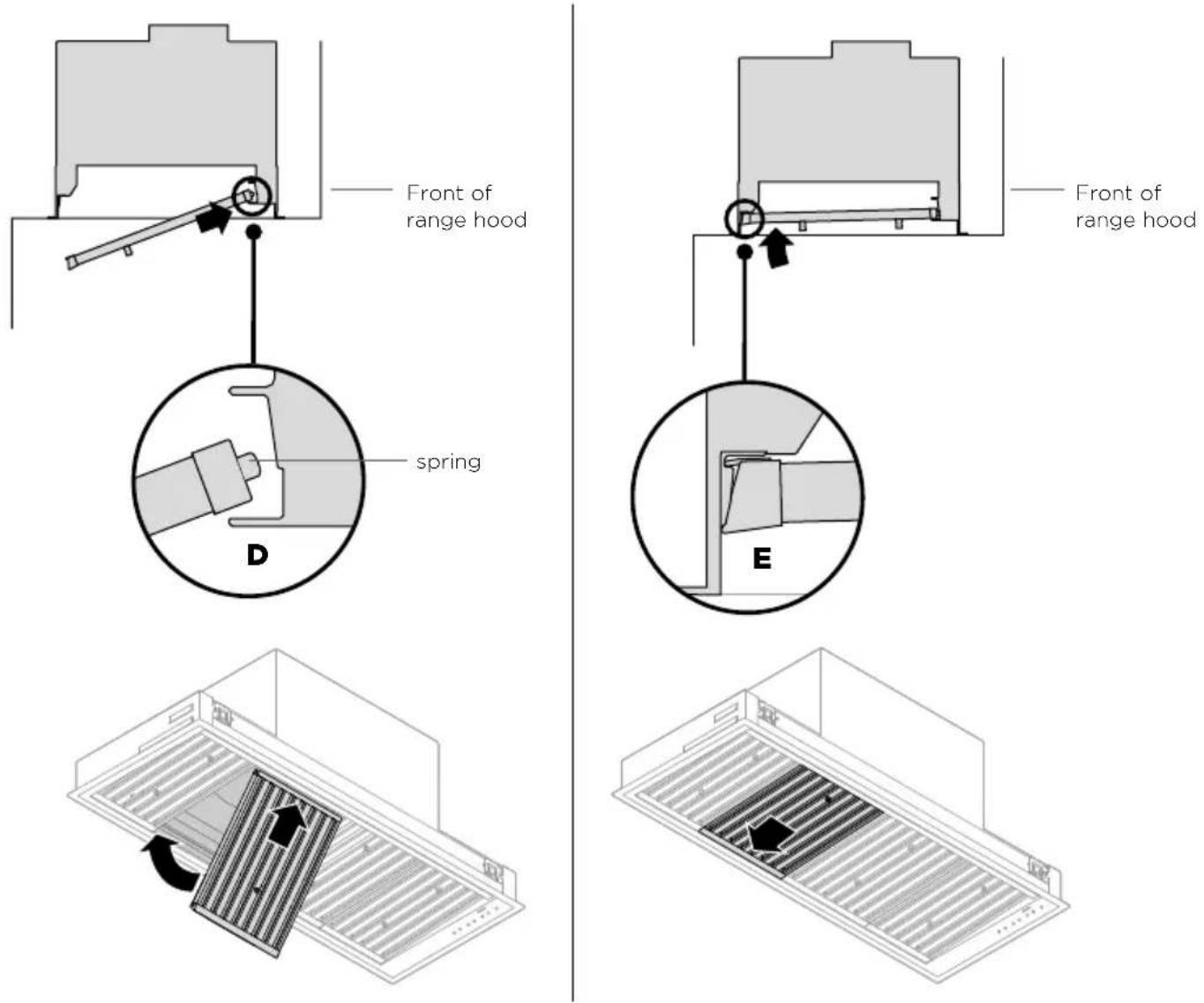 Fisher & Paykel HPB3619-6 - To replace the filters: - 1