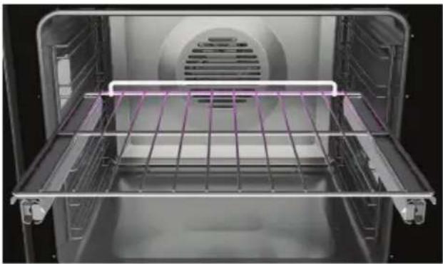 Fisher & Paykel OB24SD16PLX1 - Positionnement des grilles du four - 1