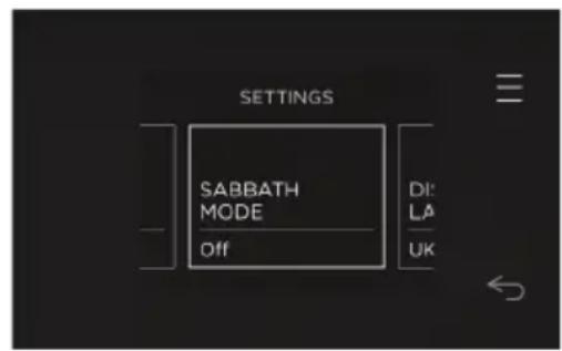 Fisher & Paykel OB24SD16PLX1 - Réglage du mode Sabbat - 2