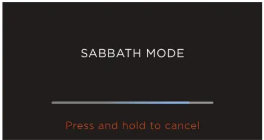 Fisher & Paykel OS30NDTDB1 - Réglage du mode sabbat - 1