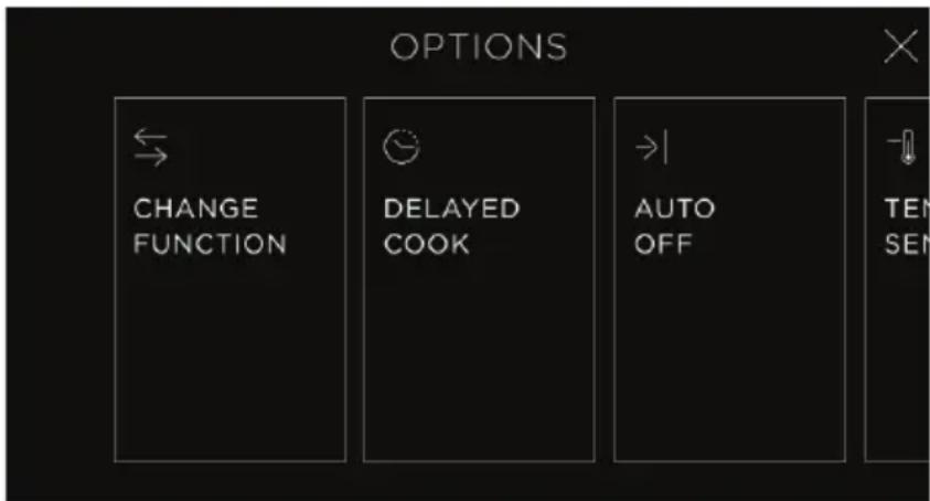 Fisher & Paykel OS24NMTNB1 - Accéder les options - 1