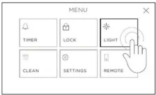 Fisher & Paykel OB30DDPTDX2 - Mettre la lampe du four à ACTIVÉ ou DÉSACTIVÉ - 2