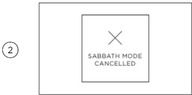 Fisher & Paykel OB30DDPTDX2 - Annuler le mode sabbat - 2