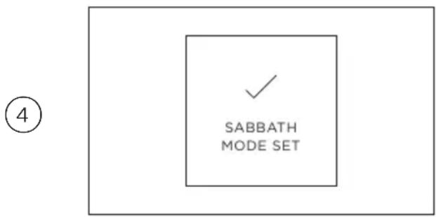 Fisher & Paykel OB30DDPTDX2 - Lorsque votre four est en mode Sabbat : - 4