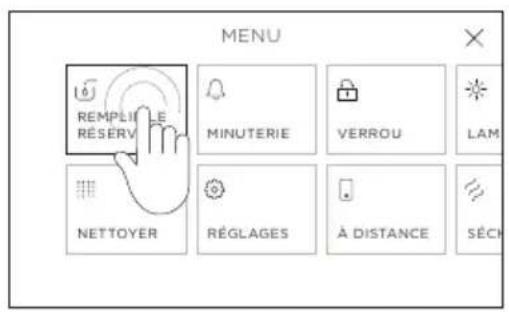 Fisher & Paykel OS24NDTDX1 - Réglage du niveau de durée de l'eau - 2