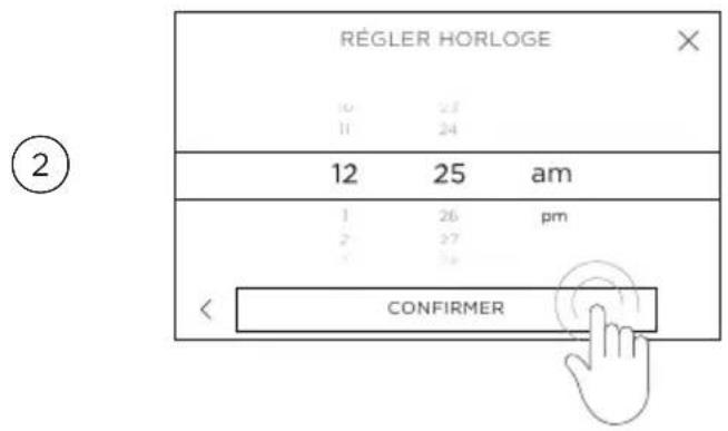 Fisher & Paykel OS24NDTDX1 - Réglage de l'horloge et de la tension d'alimentation électrique - 2