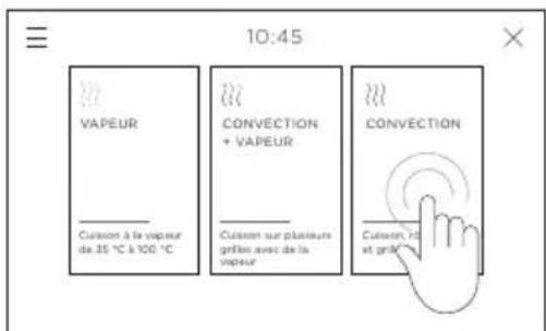 Fisher & Paykel OS24NDTDX1 - Réglage d'une fonction et de la température - 1