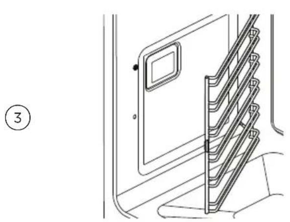 Fisher & Paykel OS24NDTDX1 - Retrait des rayons latéraux - 3