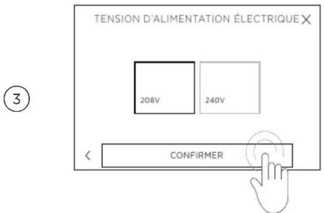 Fisher & Paykel OS24NDTDX1 - Réglage de l'horloge et de la tension d'alimentation électrique - 3