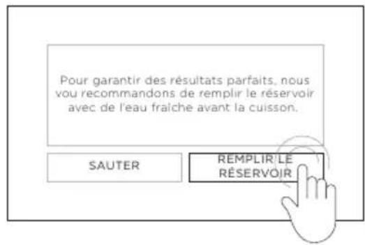 Fisher & Paykel OS24NDTDX1 - Remplissage du réservoir d'eau - 2
