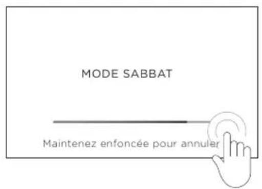Fisher & Paykel OS24NDTDX1 - Annulation du mode Sabbat - 1