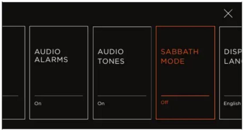 Fisher & Paykel OS30SDTDX1 - Pendant l'utilisation du mode sabbat - 1