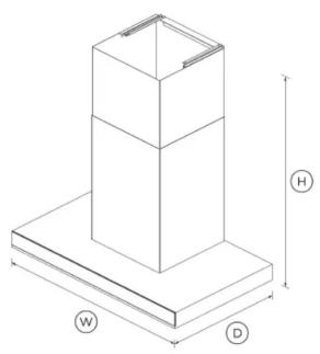 Fisher & Paykel HC90BHOBX1 - DIMENSIONS - 1