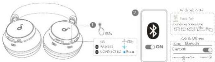 soundcore Space Q45 - MISE SOUSTENSION ET COUPLAGE - 1