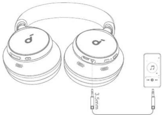soundcore Space Q45 - HANG HALLGATÁSA VEZETÉKEN KERESZTÜL - 1