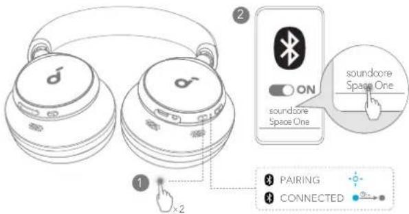 soundcore Space Q45 - DUBBLA ANSLUTNINGAR D - 1