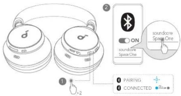 soundcore Space Q45 - 双设备连接 双设备连接 - 1