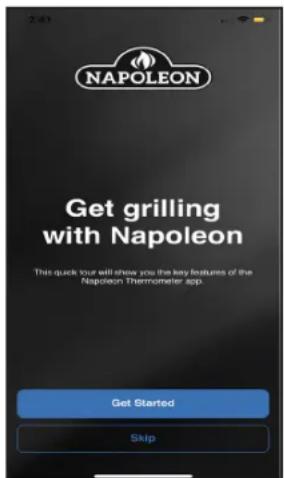Napoleon ACCU-PROBE 2.0 70077 - Connecter le thermomètre Bluetooth® à un appareil intelligent. Voir les pages suivantes pour plus de détails. - 1