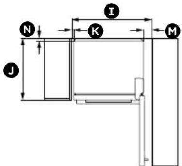 Fisher & Paykel RF170WLHJX1 - Dimensions du produit et de l'encastrement - 3