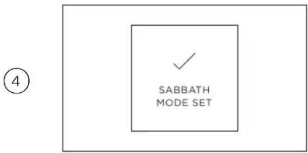 Fisher & Paykel OB30SDPTDX2 - Lorsque votre four est en mode Sabbat : - 4