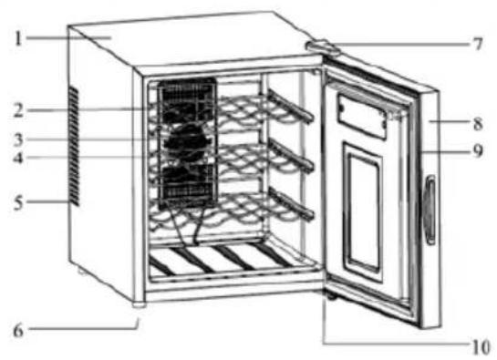 Klarstein Silent Vino 16 Uno - DEVICE OVERVIEW - 4