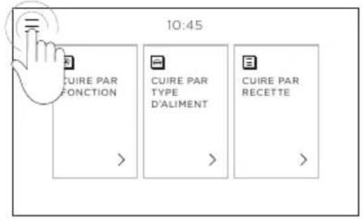 10:45 CUIRE PAR FONCTION CUIRE PAR TYPE D'ALIMENT CUIRE PAR RECETTE