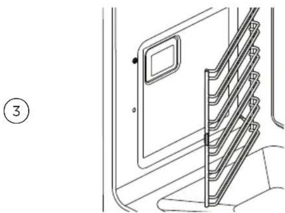 Fisher & Paykel OS24NDTDB1 - Retrait des rayons latéraux - 3
