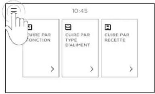 10:45 CUIRE PAR FUNCTION CUIRE PAR TYPE D'ALIMENT CUIRE PAR RECETTE