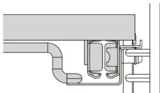 Fisher & Paykel OS24NDTDB1 - Pour réinstaller les grilles coulissantes - 1
