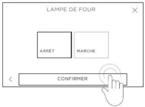LAMPE DE FOUR ARRET MARCHE CONFIRMER