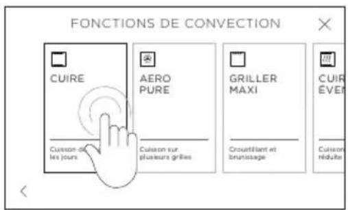 FONCTIONS DE CONVECTION CUIRE AERO PURE GRILLER MAXI CUIRE EVEN Cuisson de les jours Cuisson sur plusieurs grilles Croustillant et bruntissage Cuisson réduite