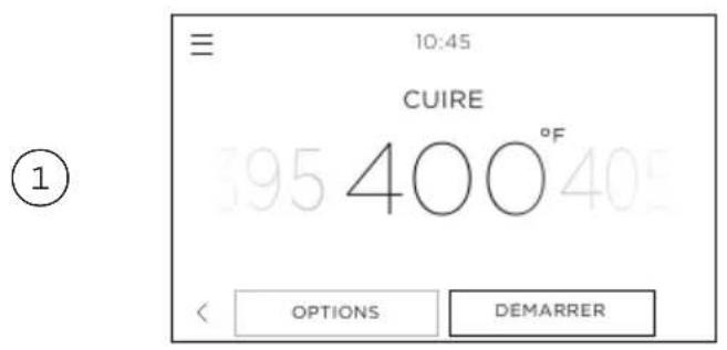 10:45 CUIRE 195 400 °F OPTIONS DEMARRER