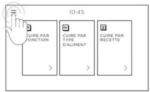 10:45 CUIRE PAR FONCTION CUIRE PAR TYPE D'ALIMENT CUIRE PAR RECETTE