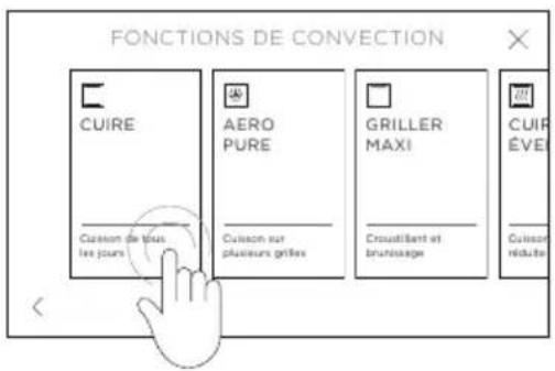 FONCTIONS DE CONVECTION CUIRE AERO PURE GRILLER MAXI CUIR ÉVEI Cuisson de tous les jours Cuisson sur plusieurs grilles Crouattent et bruitage Cuisson réduite