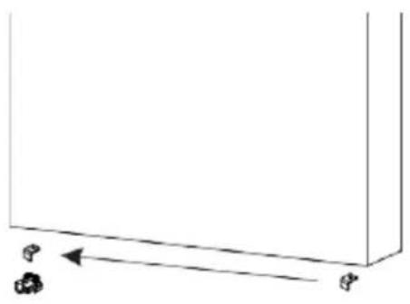 FRIGELUX RA445BE - Door reversal instructions - 7