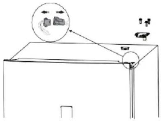 FRIGELUX RA445BE - Door reversal instructions - 2