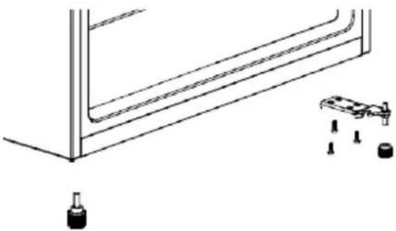 FRIGELUX RA445BE - Anleitung zum Umdrehen der Tür - 3