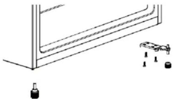 FRIGELUX RA445BE - Cambio de dirección de la puerta. - 3