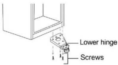 FRIGELUX RC262BE - Door reversal instructions - 3