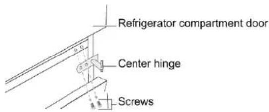FRIGELUX RC262BE - Door reversal instructions - 2