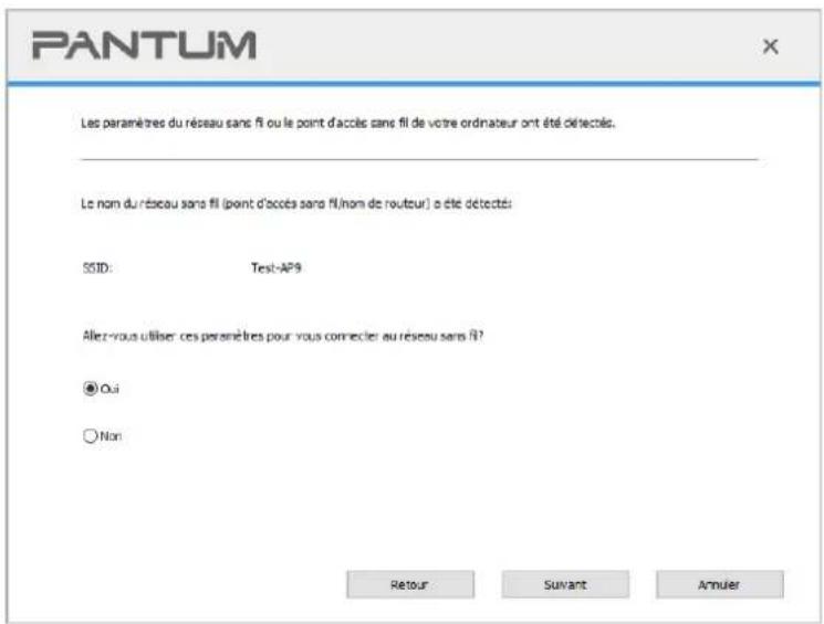 PANTUM M7310DW - L'ordinateur est déjà connecté au Wi-Fi. - 1